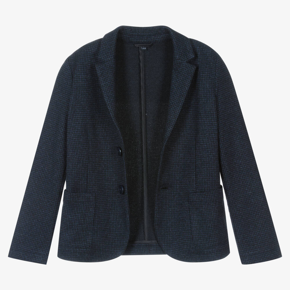 Emporio Armani-Сине-черный костюм в гусиную лапку | Childrensalon Outlet