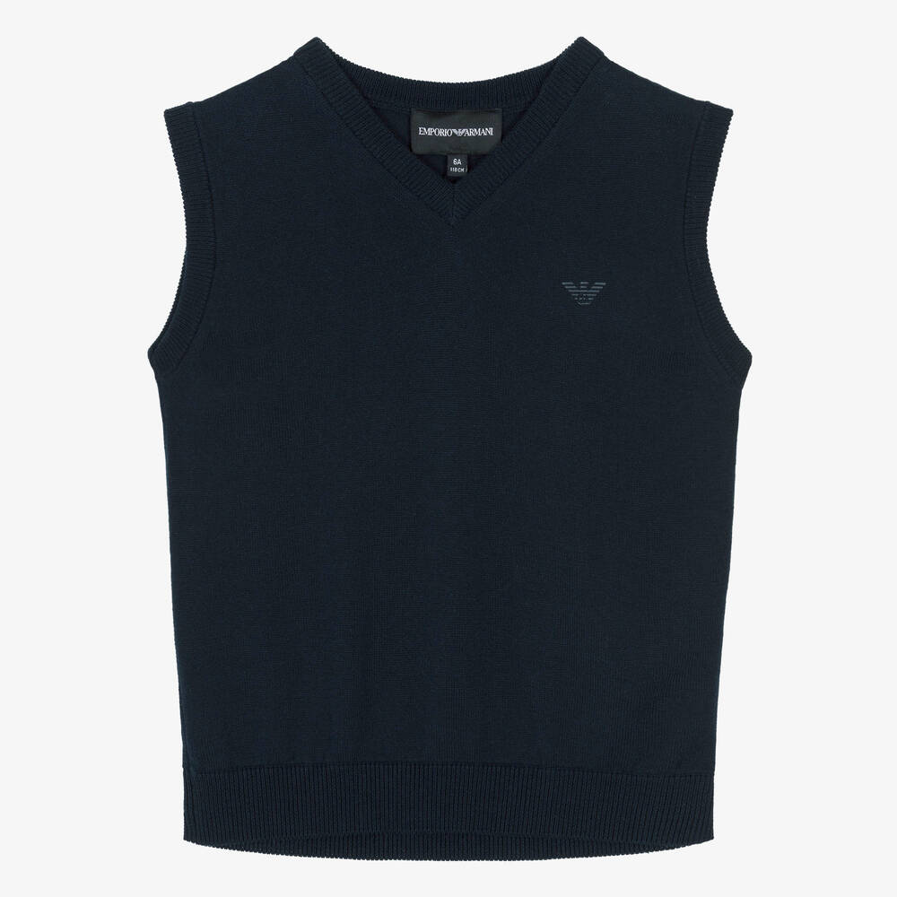 Boys black sweater vest discount