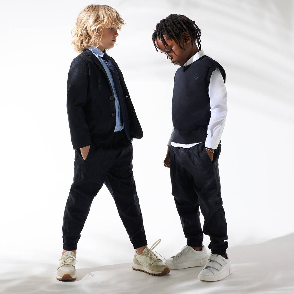 Boys black sweater vest new arrivals