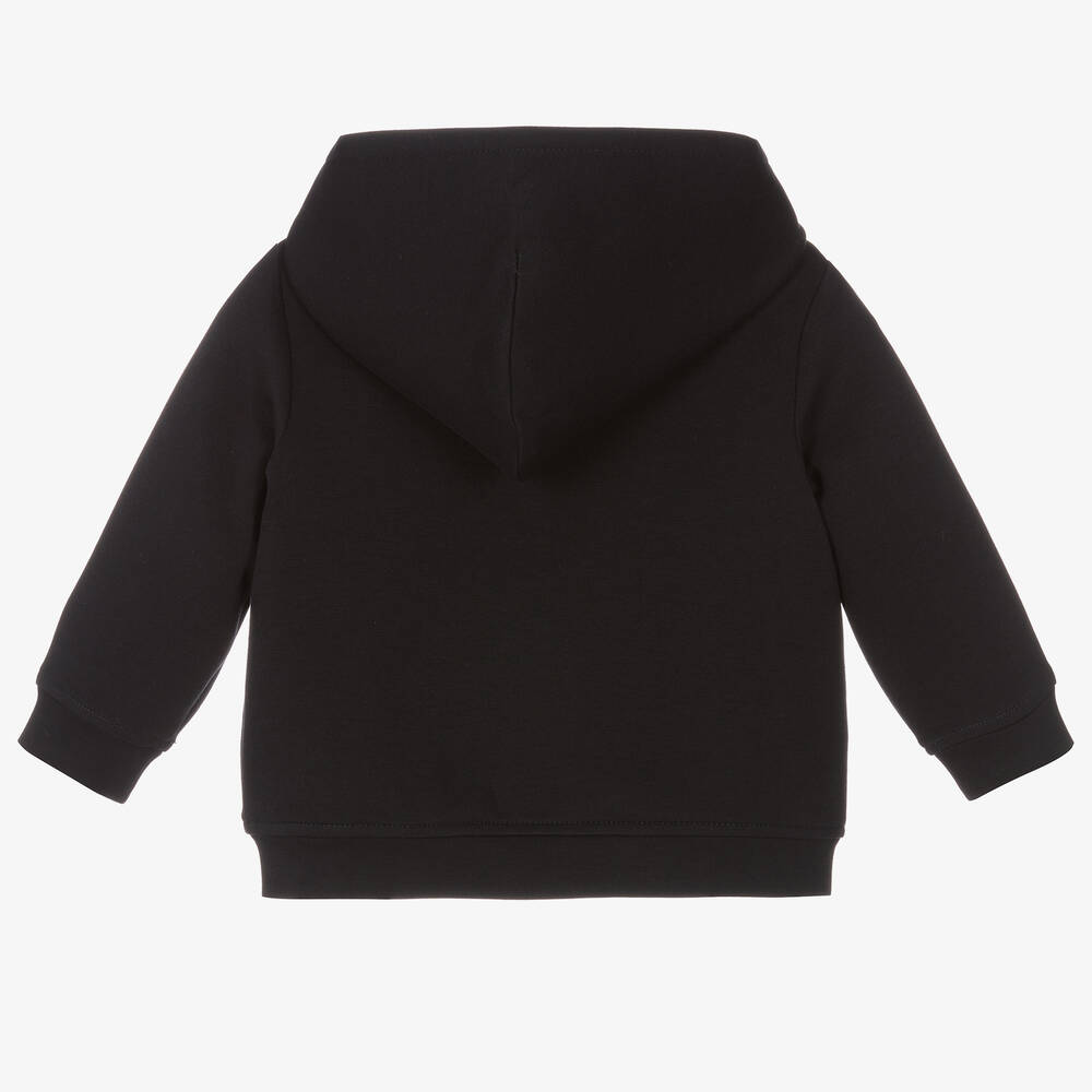 إمبوريو أرماني-توب هودي أطفال ولادي قطن جيرسي لون كحلي | Childrensalon Outlet