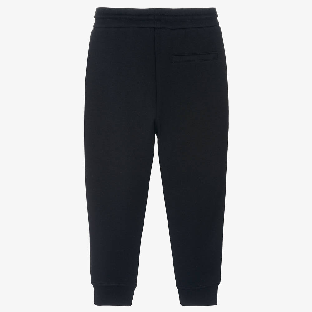 Emporio Armani-جوغرز قطن جيرسي لون كحلي للأولاد | Childrensalon Outlet