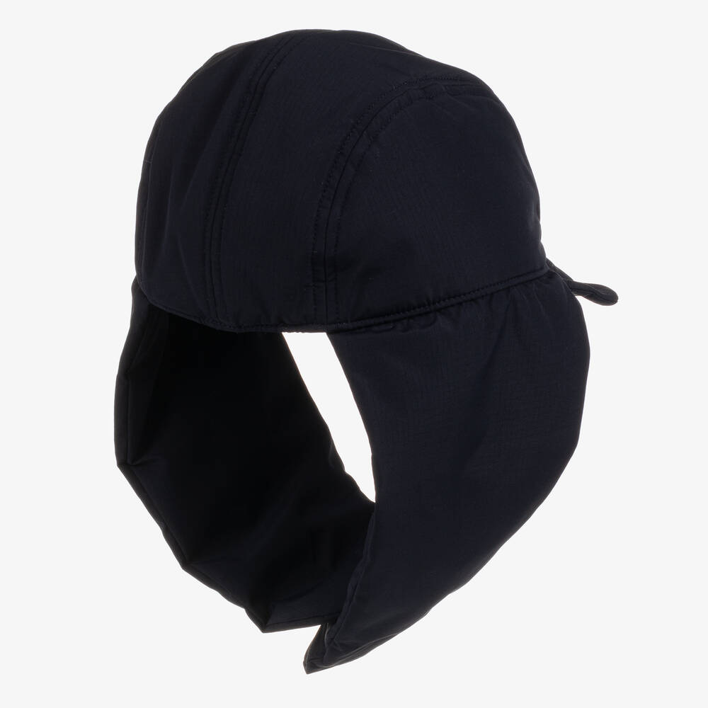 إمبوريو أرماني-قبعة مبطنة لون كحلي للأولاد | Childrensalon Outlet