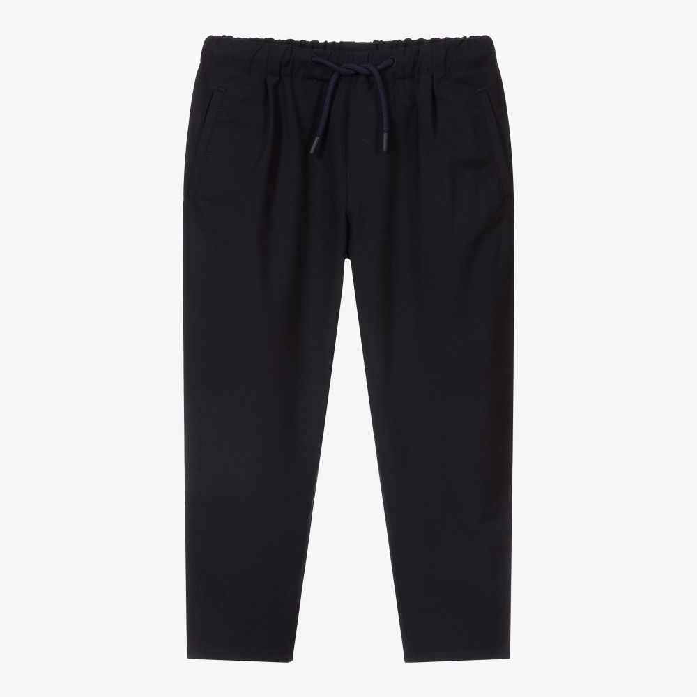 Emporio Armani-Синие брюки для мальчиков | Childrensalon Outlet