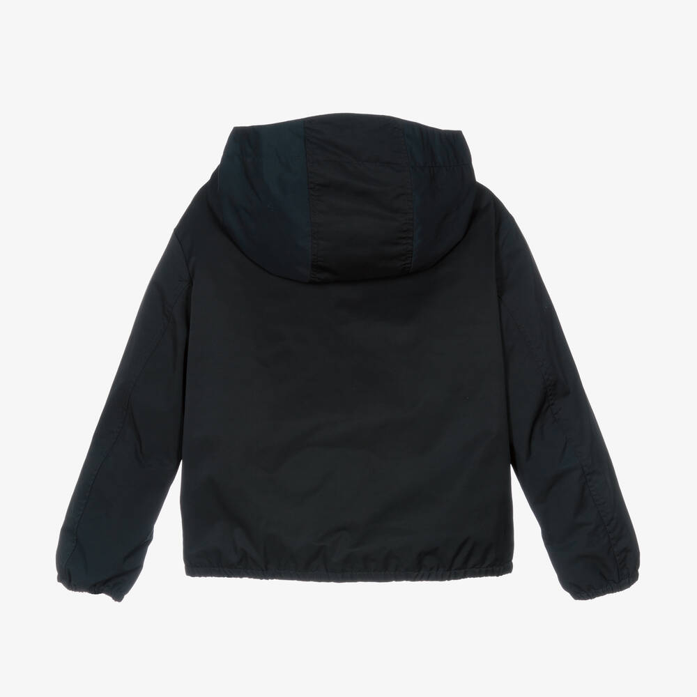 Emporio Armani Boys Navy Blue Windbreaker Jacket Childrensalon Outlet