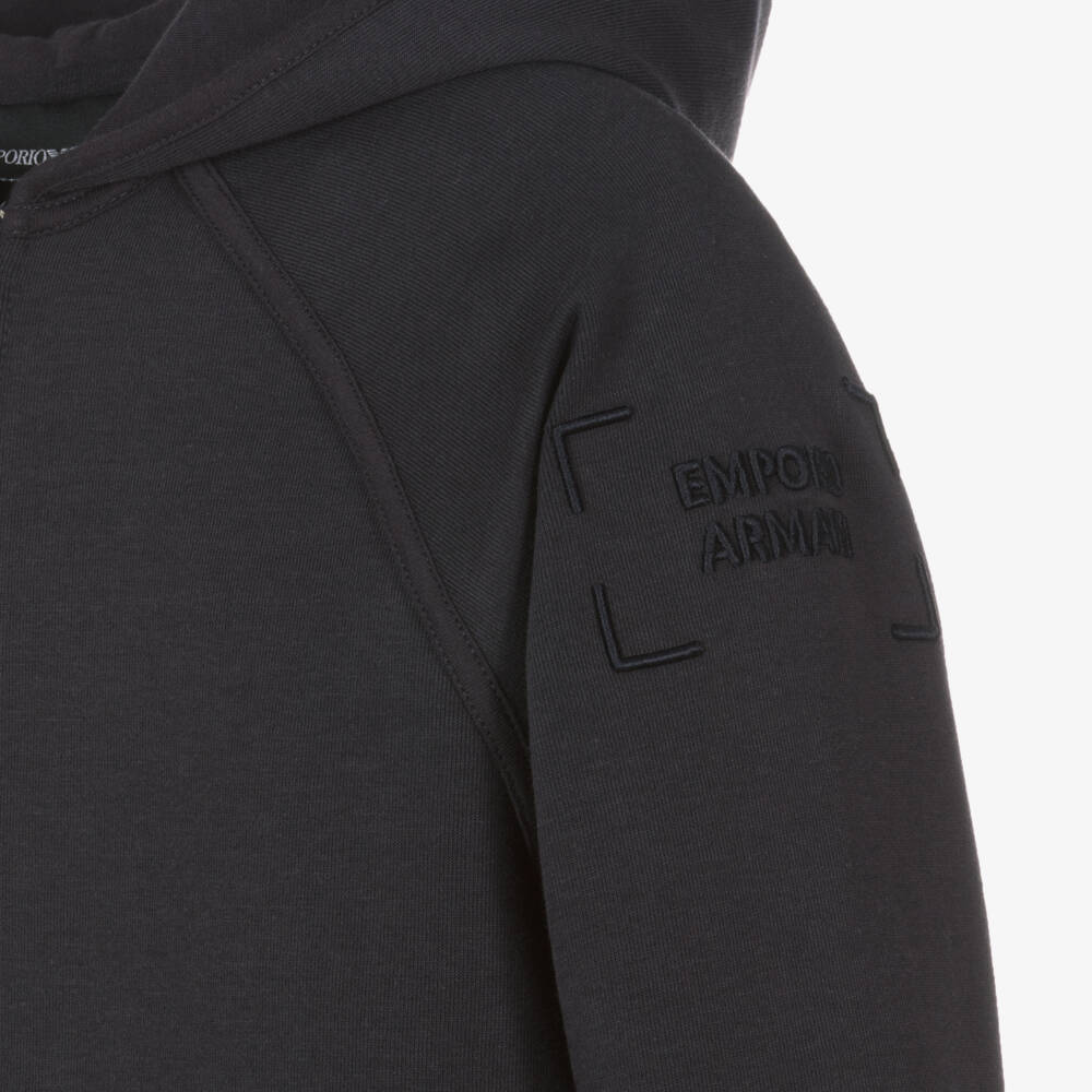 Emporio Armani-Boys Navy Cotton Blend Set | Childrensalon Outlet