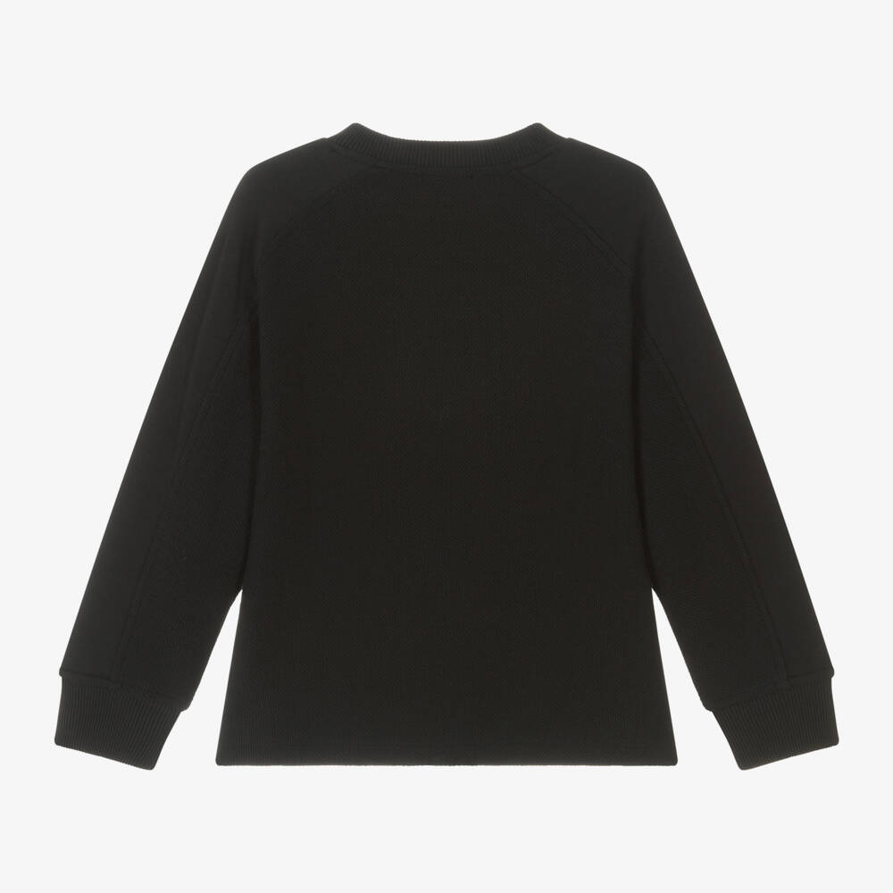 Emporio Armani-Boys Navy Cotton Eagle Pullover | Childrensalon Outlet