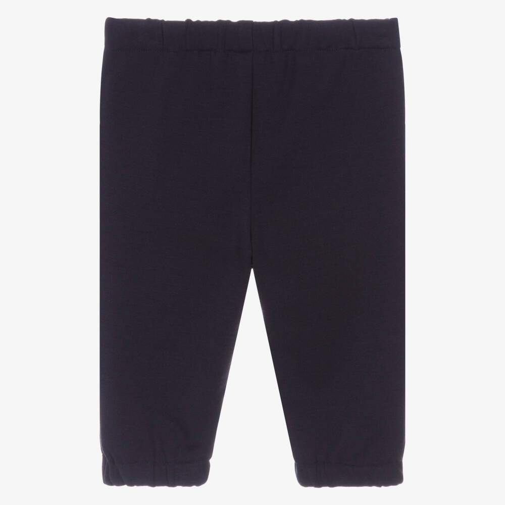 Emporio Armani-Удобные синие брюки из джерси для мальчиков | Childrensalon Outlet