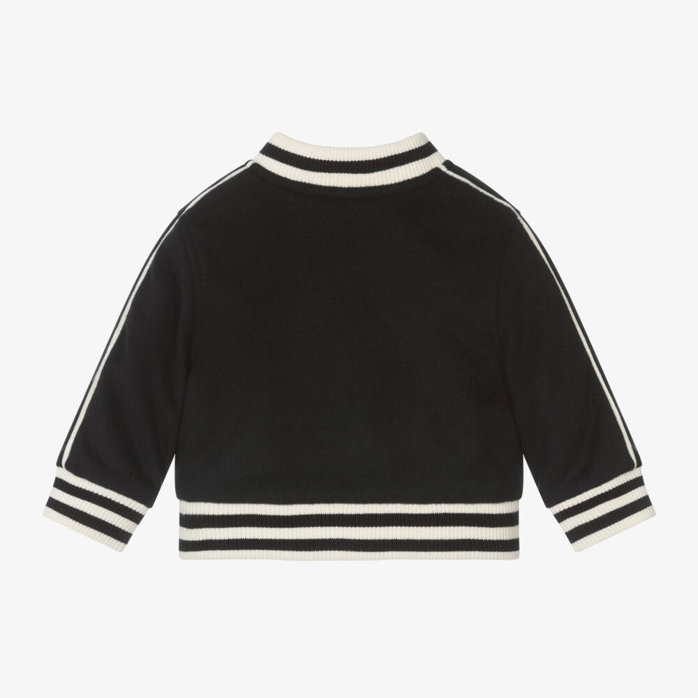 Emporio Armani-Boys Navy Wool College Jacket | Childrensalon Outlet