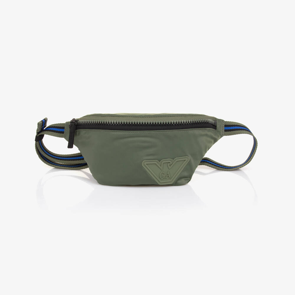 Emporio Armani-Boys Silky Emerald Belt Pouch | Childrensalon Outlet