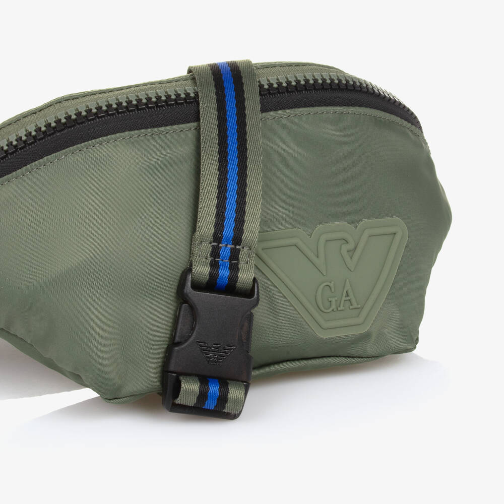 Emporio Armani-Boys Silky Emerald Belt Pouch | Childrensalon Outlet