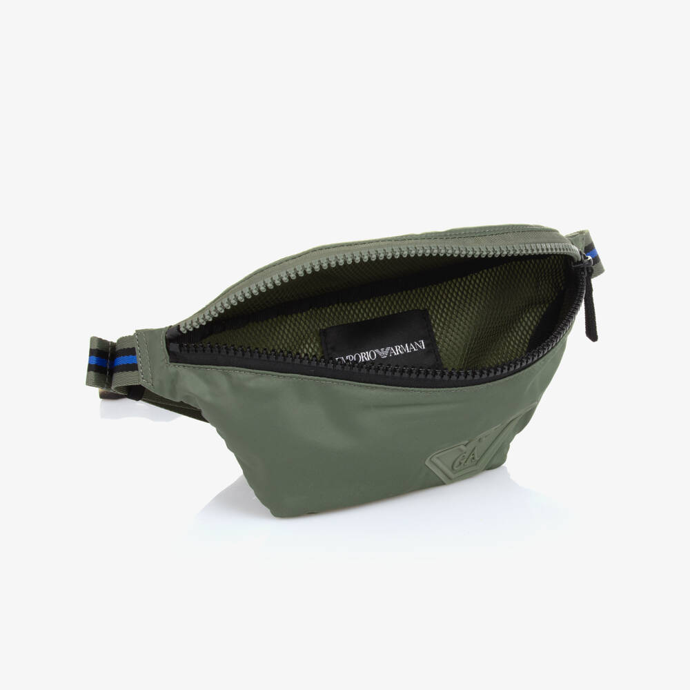 Emporio Armani-Boys Silky Emerald Belt Pouch | Childrensalon Outlet