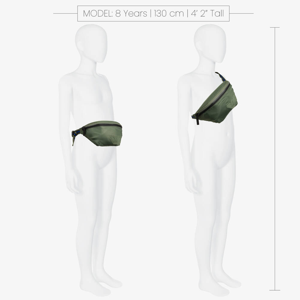 Emporio Armani-Boys Silky Emerald Belt Pouch | Childrensalon Outlet