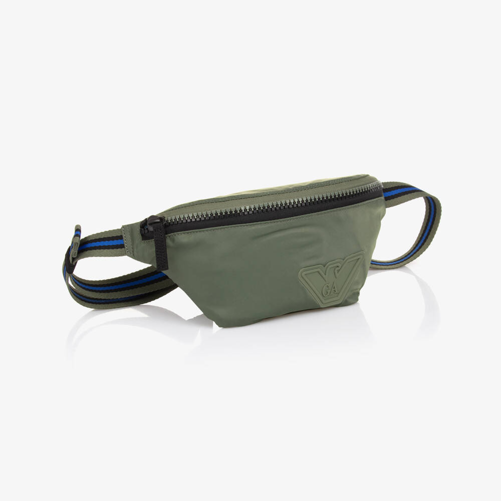 Emporio Armani-Boys Silky Emerald Belt Pouch | Childrensalon Outlet