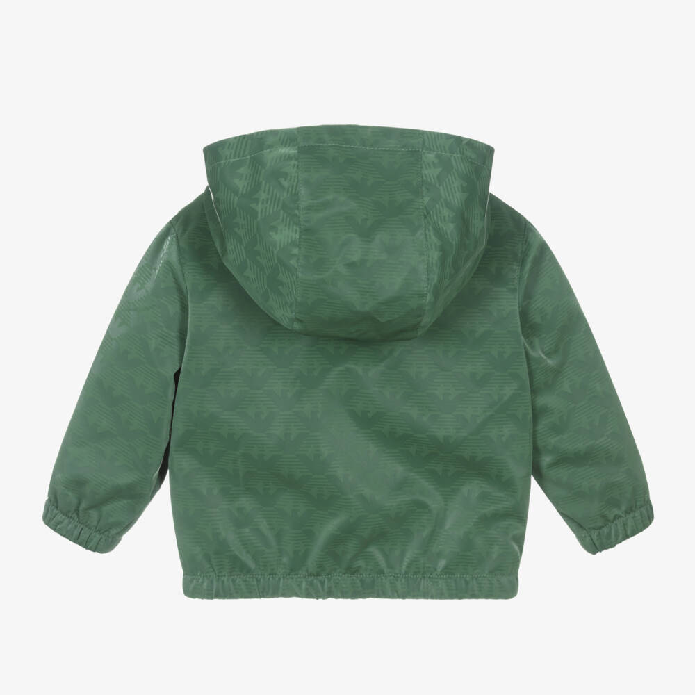Emporio Armani-Boys Silky Green Spring Jacket | Childrensalon Outlet