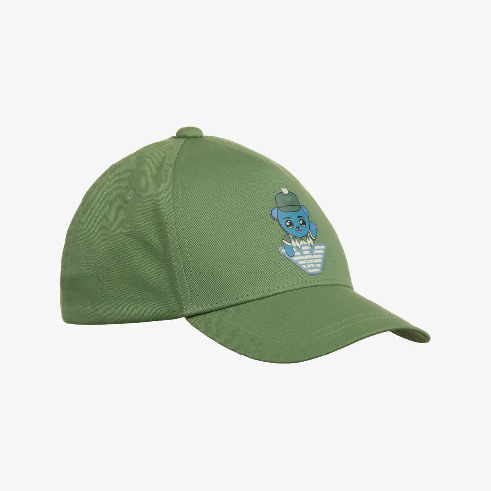 Emporio Armani-Boys Verdant Twill Adventure Cap | Childrensalon Outlet