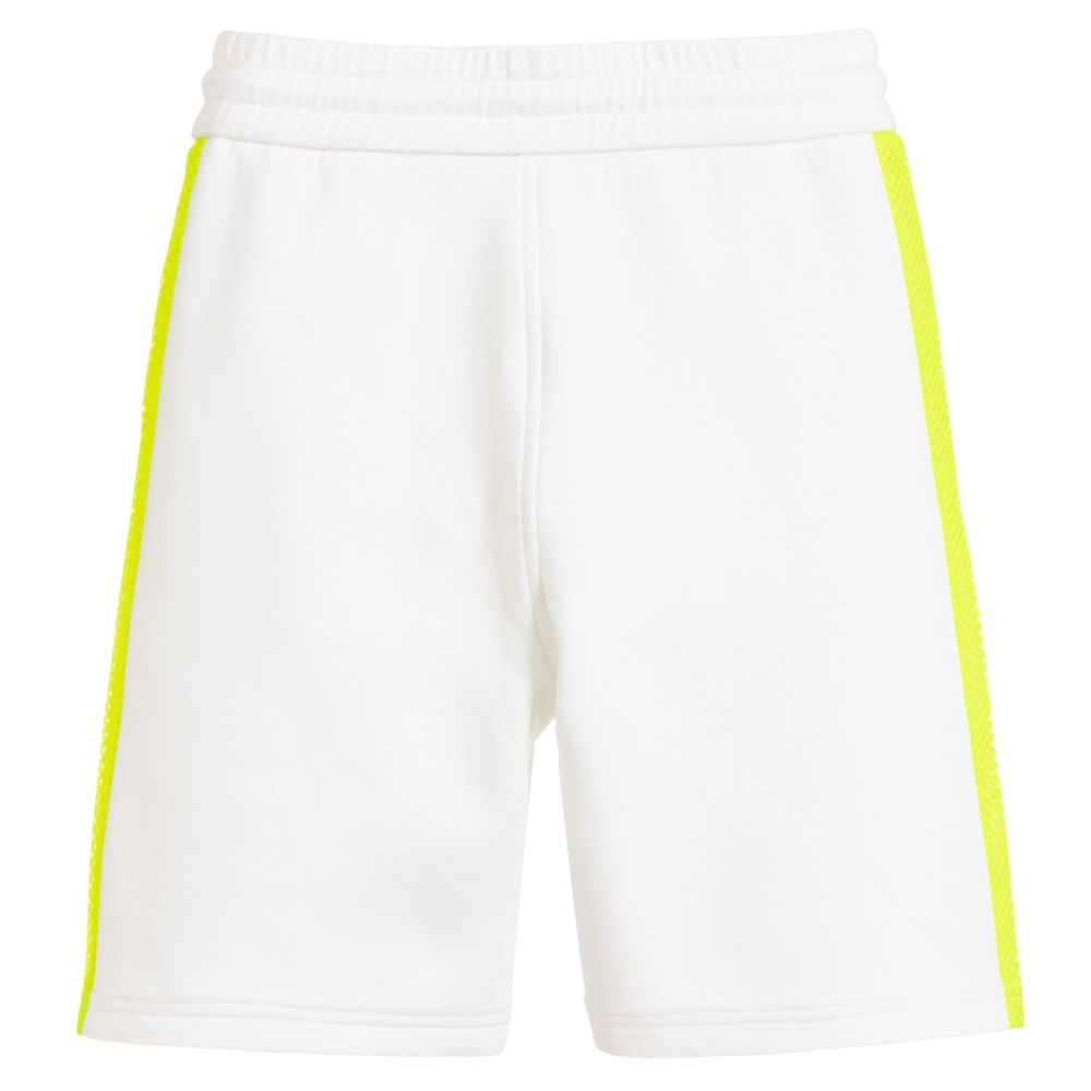 Boys white shop jersey shorts