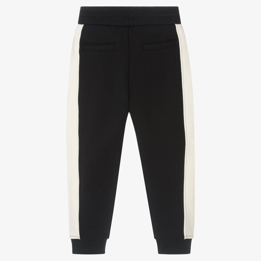 Emporio Armani-Dark Blue & Ivory Joggers | Childrensalon Outlet
