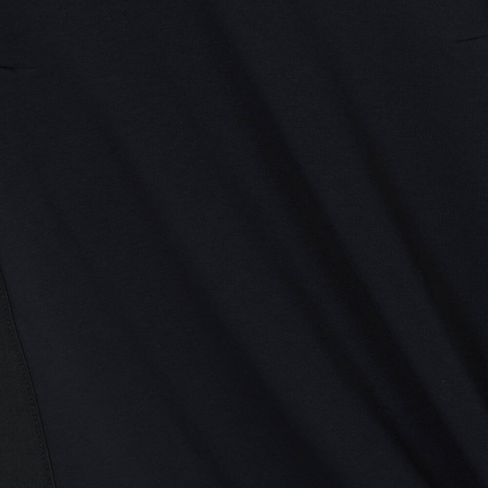 Emporio Armani-Girls Blue Cotton Milano Jersey Dress | Childrensalon Outlet