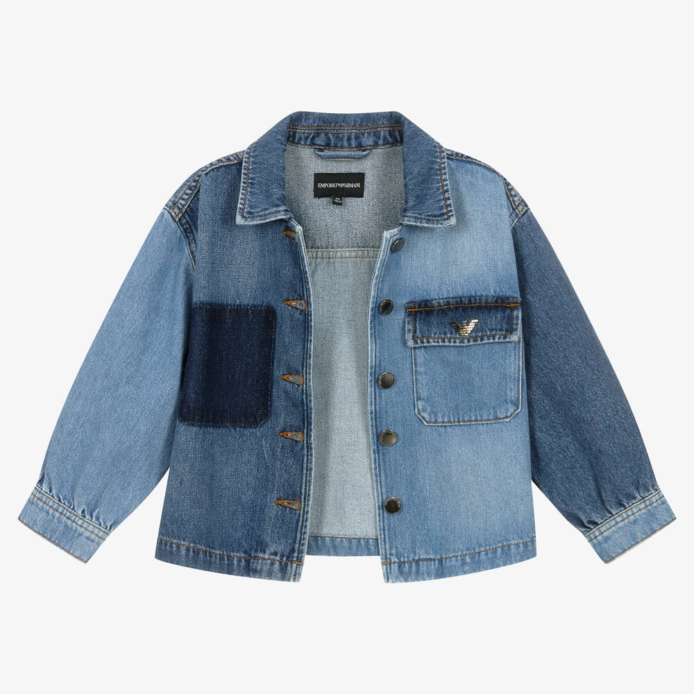 Armani denim jacket ladies hot sale
