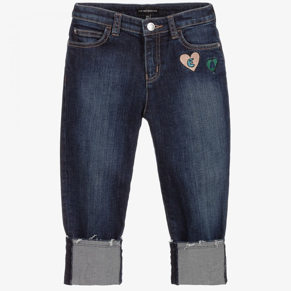 Emporio Armani - Blaue Denim-Jeans für Mädchen | Childrensalon