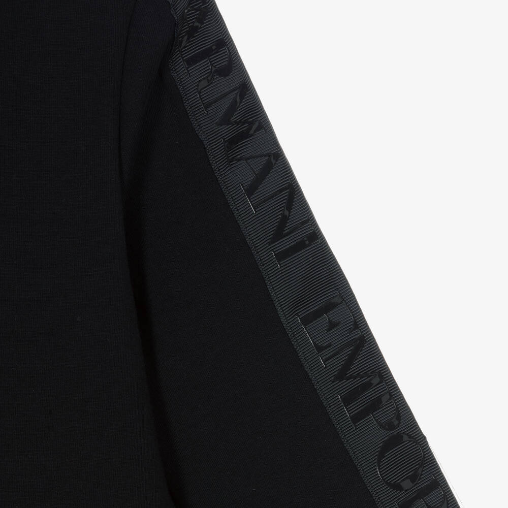 Emporio Armani-Girls Blue Logo Jersey Dress | Childrensalon Outlet