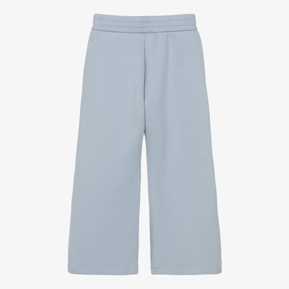 إEmporio Armani-جوغرز قطن جيرسي لون أزرق وزهري للبنات | Childrensalon Outlet