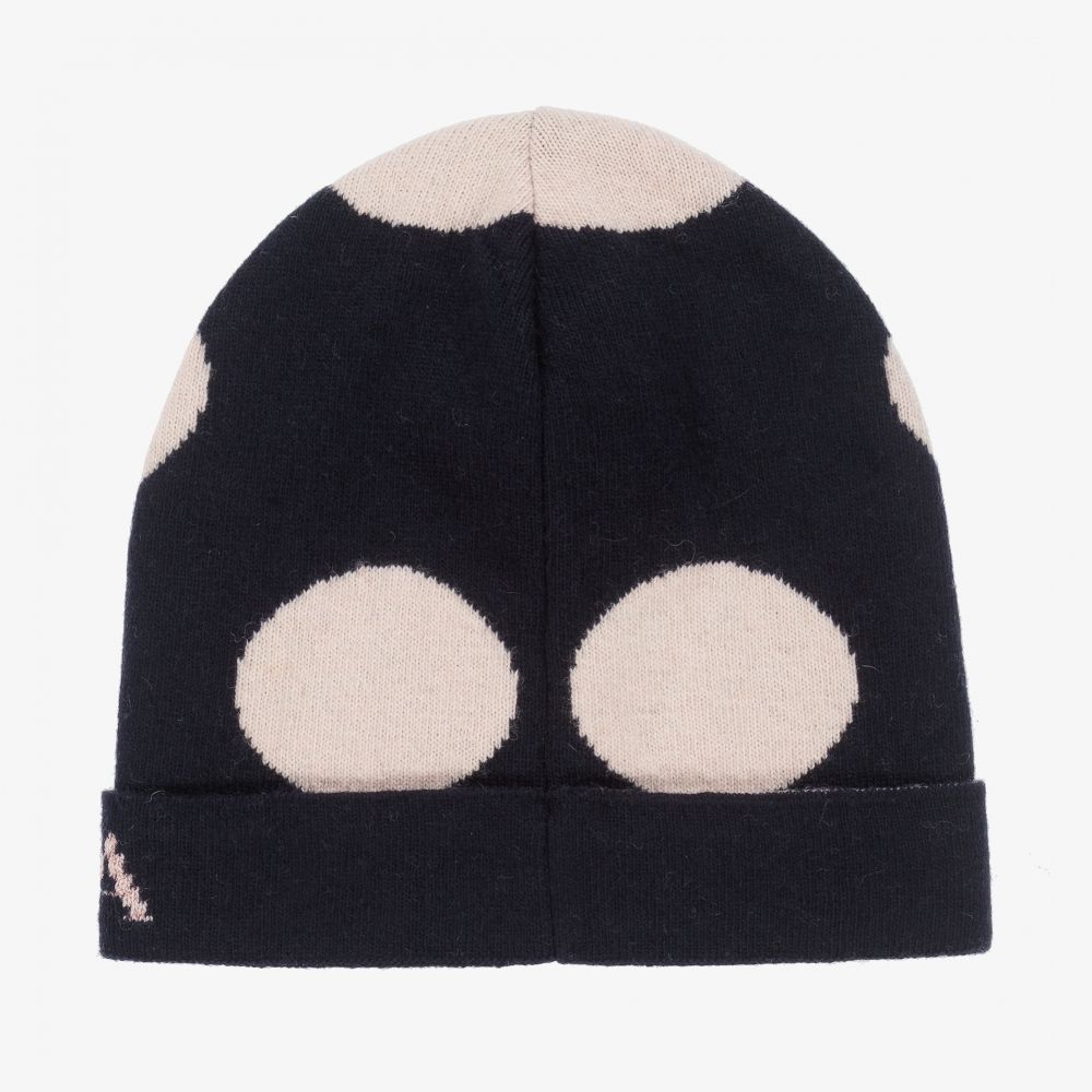 Emporio Armani-Girls Blue & Pink Wool Hat Set | Childrensalon Outlet