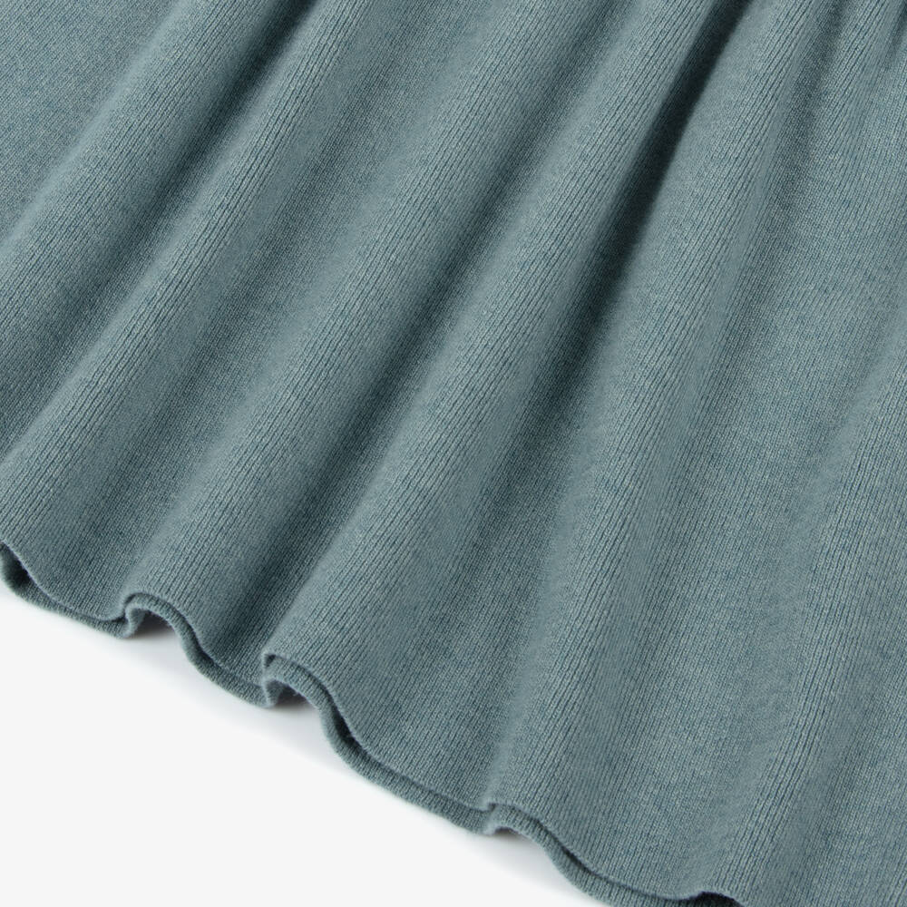 Emporio Armani-فستان محبوك أخضر حكيم للبنات | Childrensalon Outlet