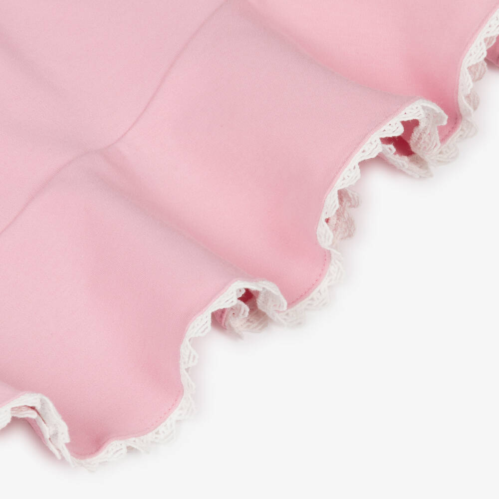 Emporio Armani-Girls Blush Jersey Lace Accent Dress | Childrensalon Outlet