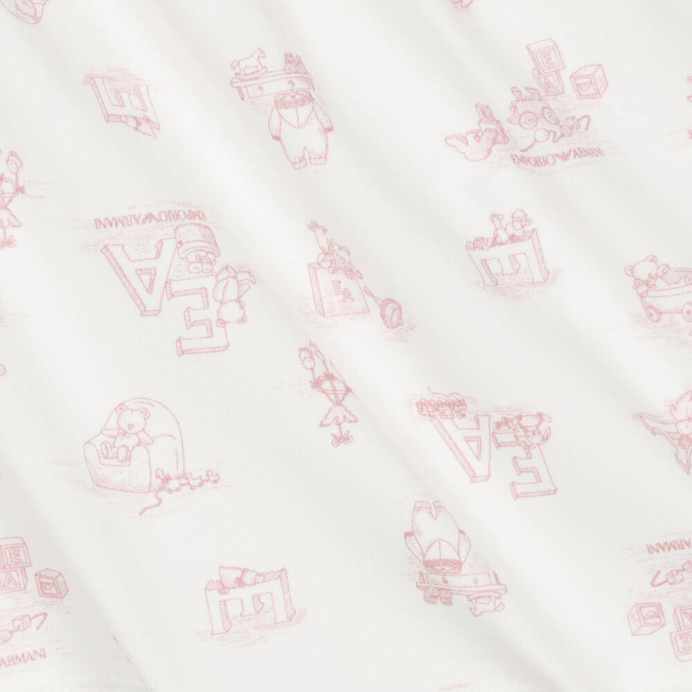 Emporio Armani-Girls' Cotton Dream Pink Dress | Childrensalon Outlet