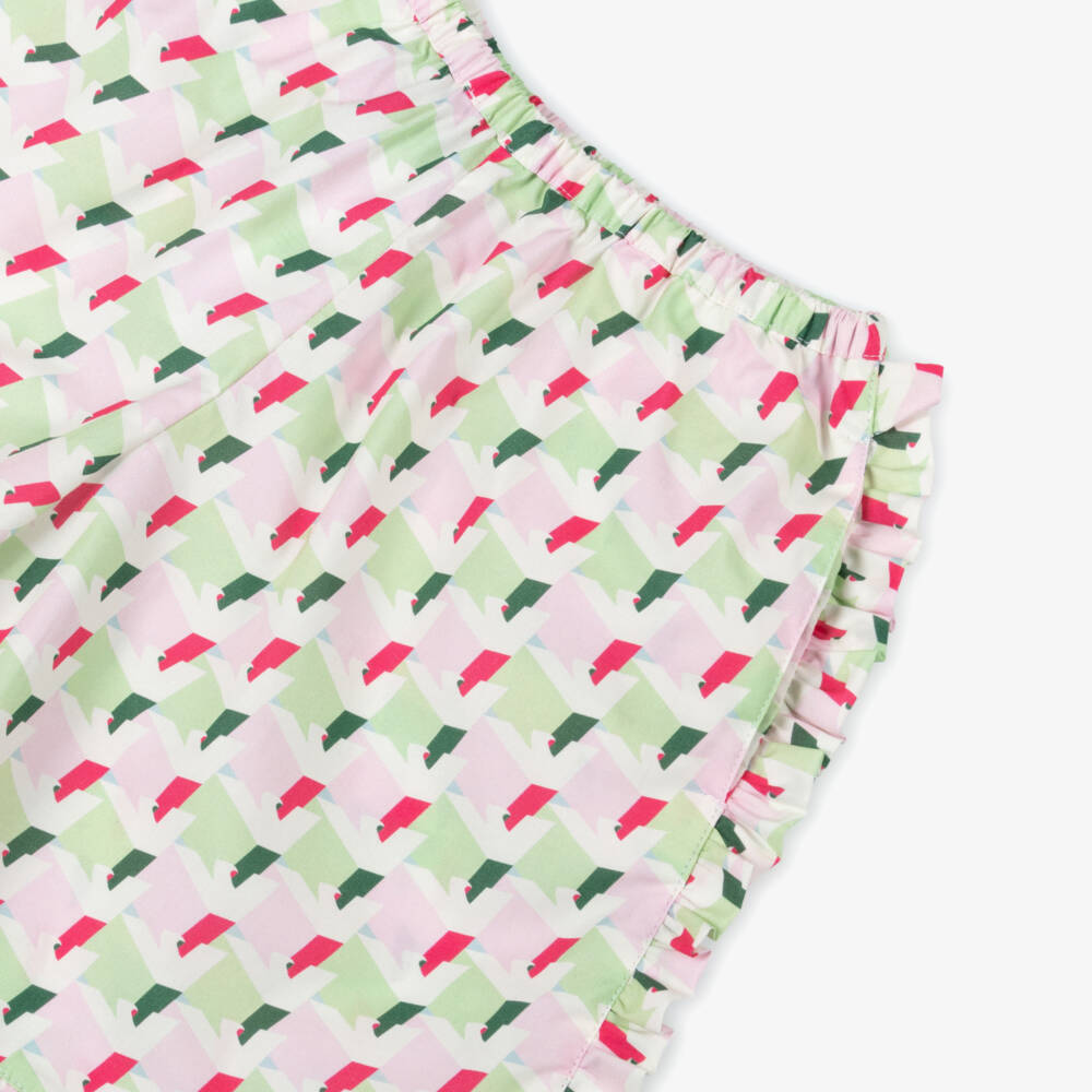 Emporio Armani-Шорты из хлопка пастельные с орлом для девочек | Childrensalon Outlet