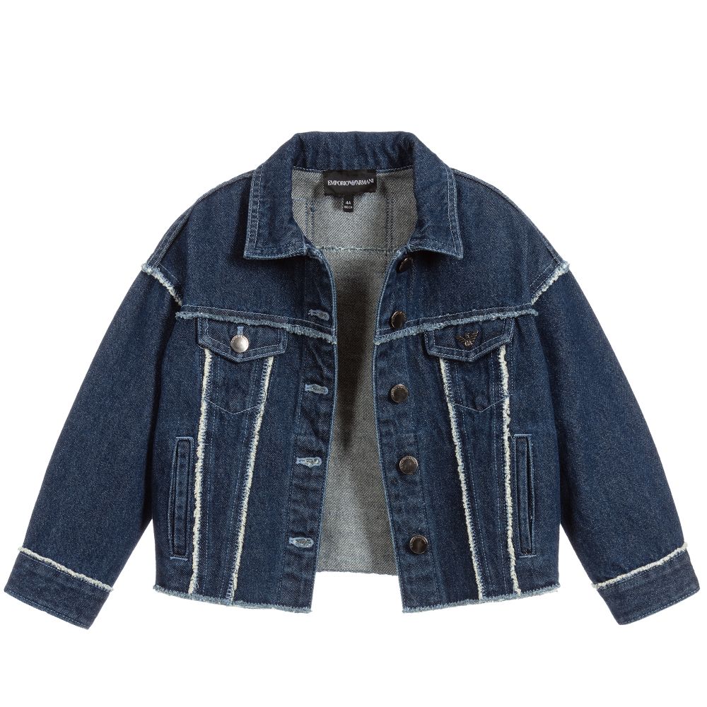 Emporio Armani Girls Dark Blue Denim Jacket