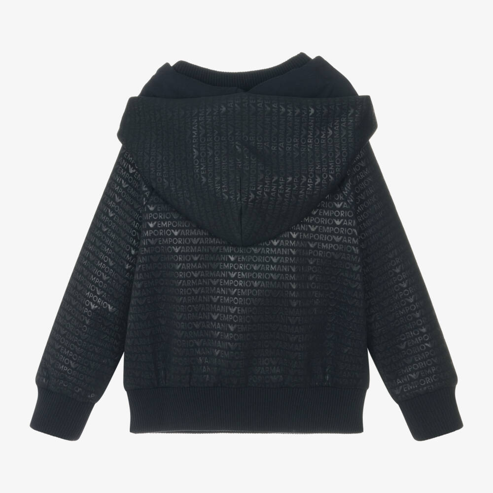 إمبوريو أرماني-هودي بشعار أرماني لون كحلي للبنات | Childrensalon Outlet