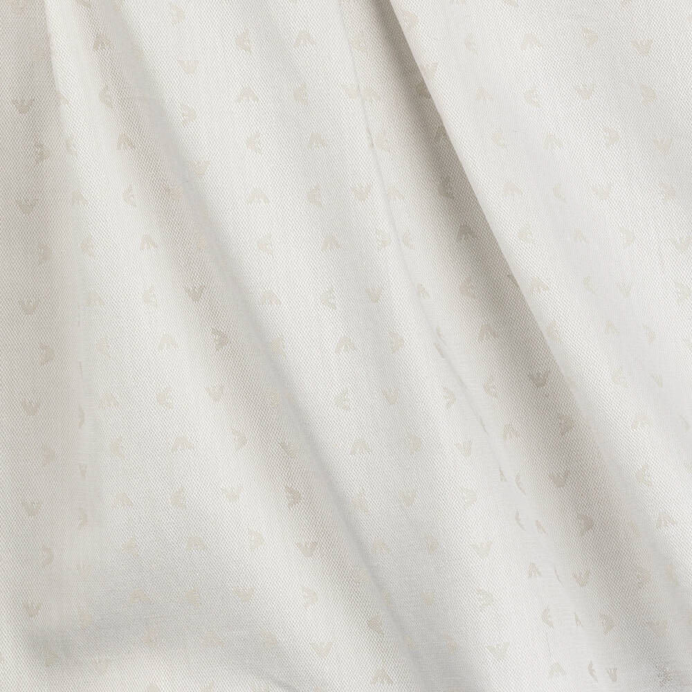 Emporio Armani-Girls Grey Cotton Logo Dress | Childrensalon Outlet