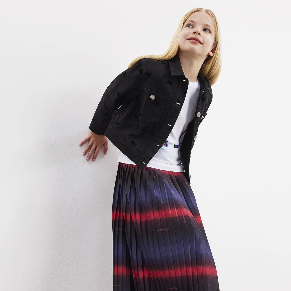 ワンピース EMPORIO ARMANI Women Mid Skirts EW001538TE14039UB115 BLUE Emporio Armani Pleated Midi Skirt | Blue | FARFETCH
