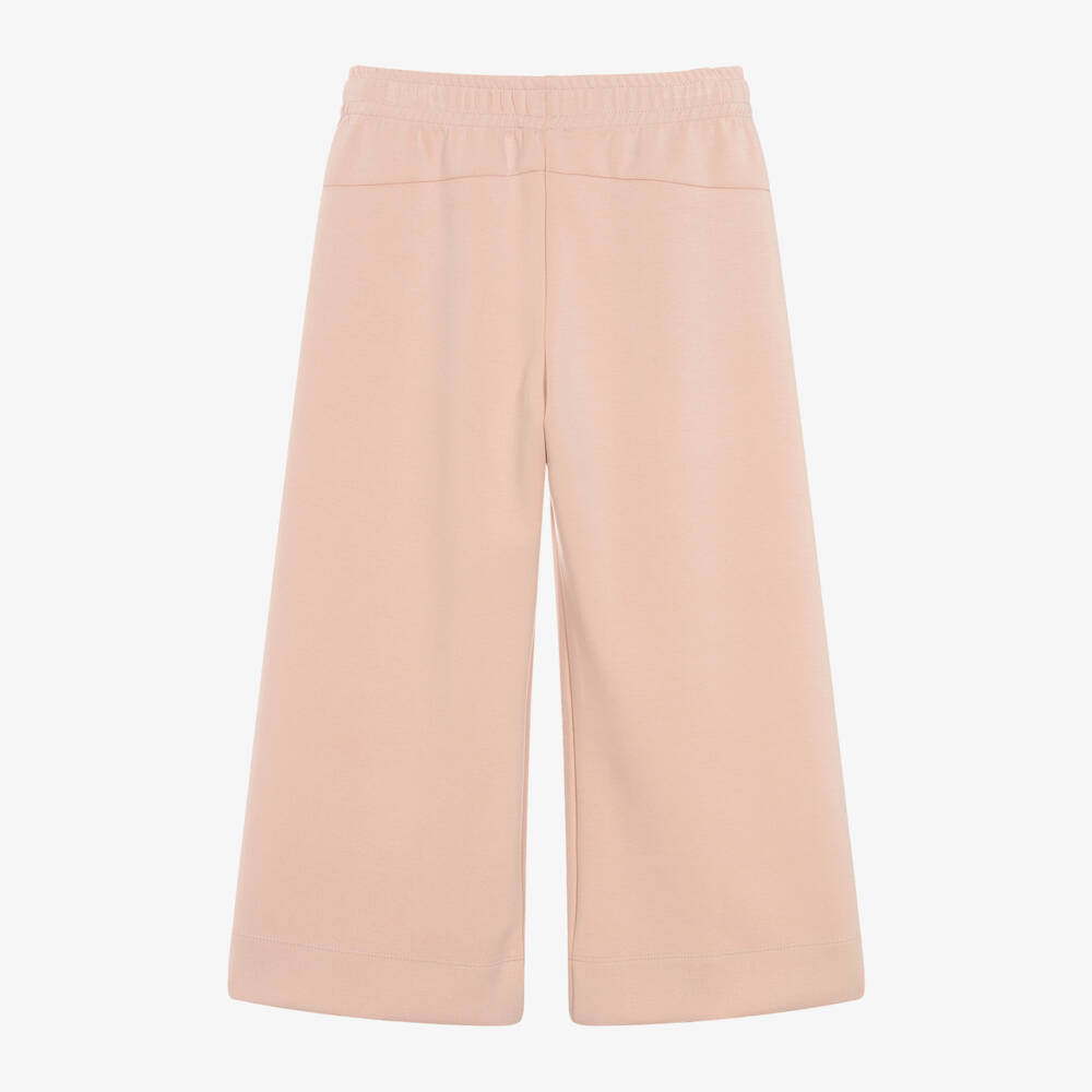 إEmporio Armani-بنطلون رياضي بأرجل واسعة مودال لون زهري  | Childrensalon Outlet