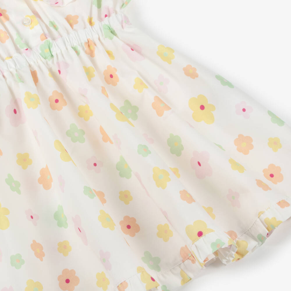 Emporio Armani-Girls Pastel Floral Poplin Dress | Childrensalon Outlet