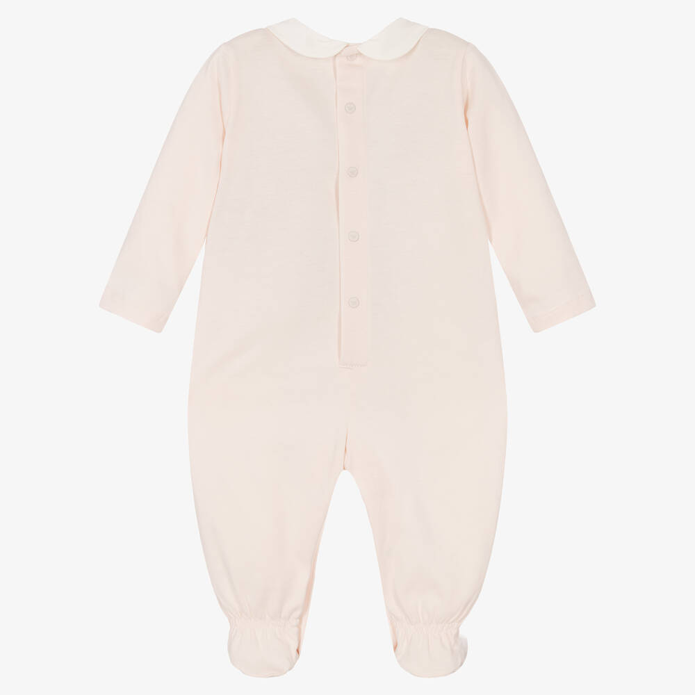 Emporio Armani-Розовый хлопковый комбинезон | Childrensalon Outlet