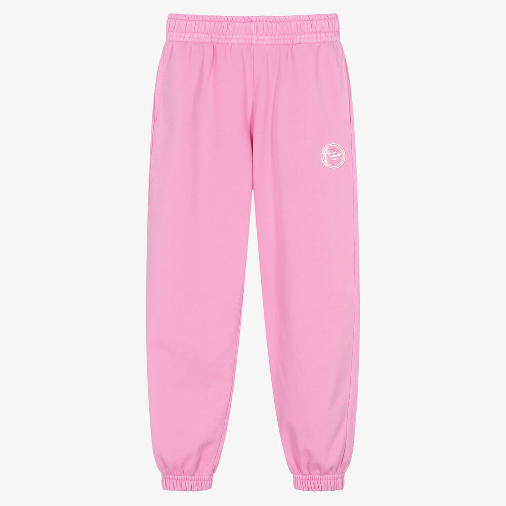 Emporio Armani - Pantalon de jogging rose à aigle | Childrensalon