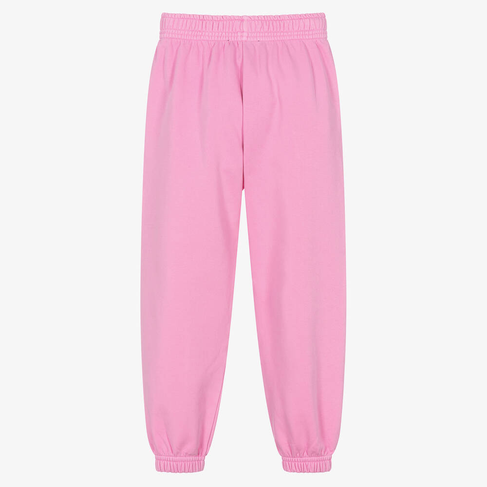 Emporio Armani-Girls Pink Eagle Logo Joggers | Childrensalon Outlet