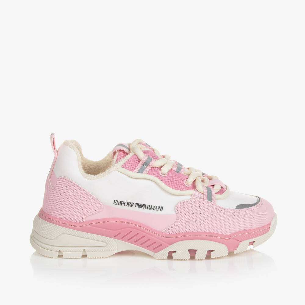 Girls armani outlet trainers