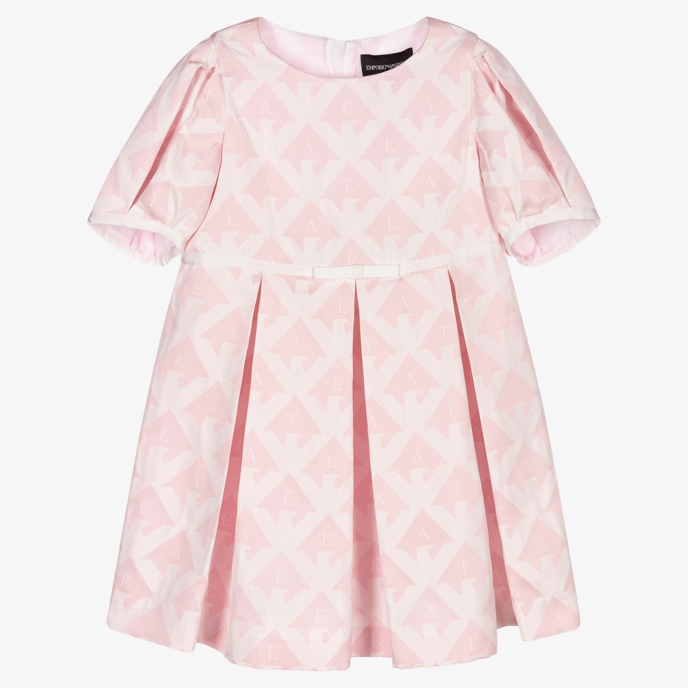 Emporio Armani - Robe rose Fille | Childrensalon