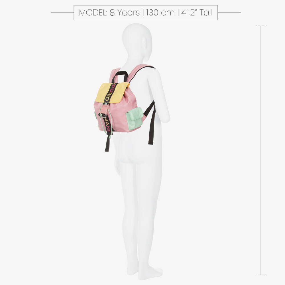 Emporio Armani-Girls Pink Multi-Tone Carry Bag | Childrensalon Outlet