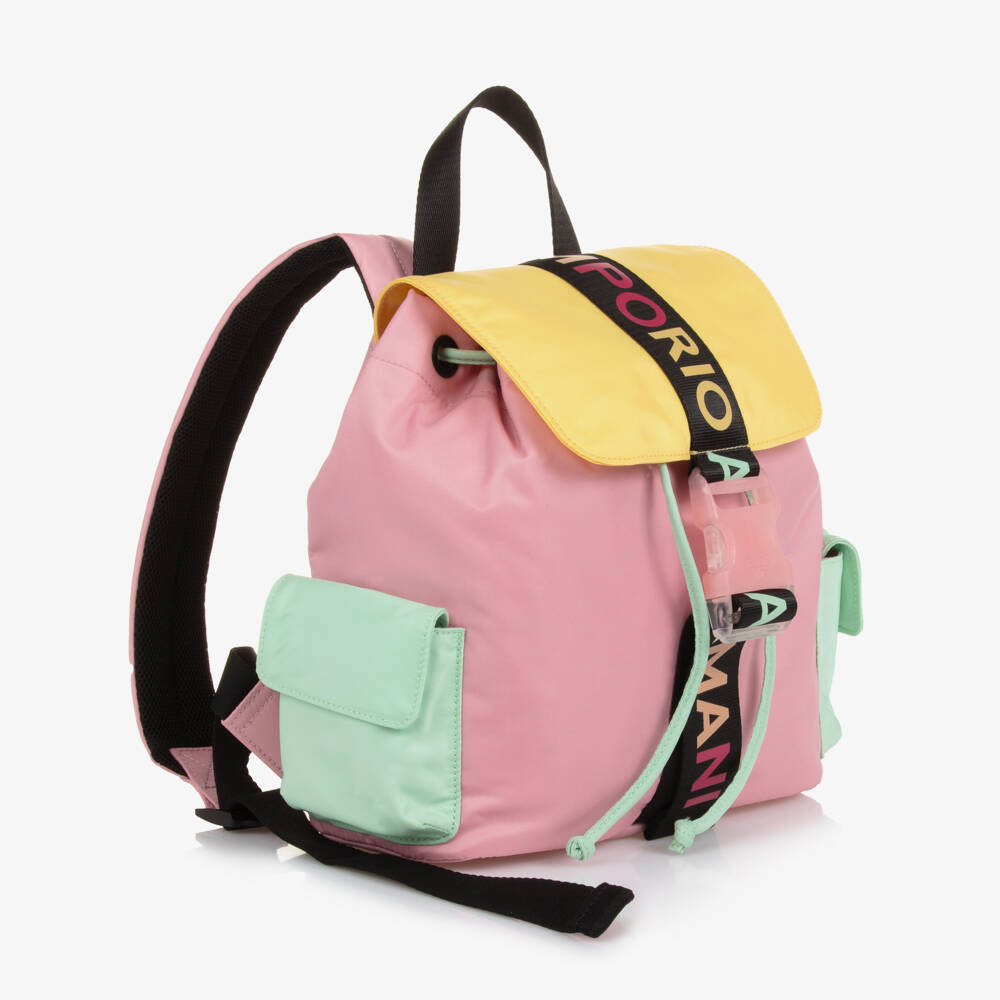 Emporio Armani-Girls Pink Multi-Tone Carry Bag | Childrensalon Outlet