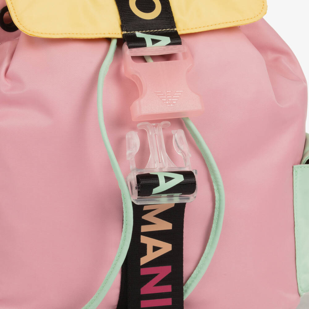 Emporio Armani-Girls Pink Multi-Tone Carry Bag | Childrensalon Outlet