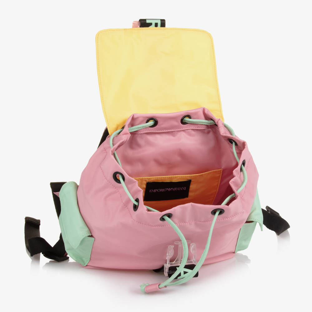 Emporio Armani-Girls Pink Multi-Tone Carry Bag | Childrensalon Outlet