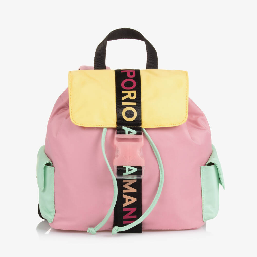 Emporio Armani-Girls Pink Multi-Tone Carry Bag | Childrensalon Outlet