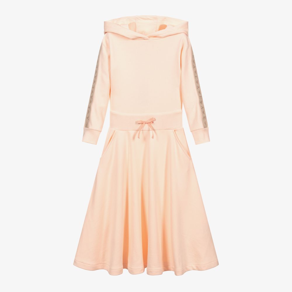 Emporio Armani - Robe-sweat rose Fille | Childrensalon