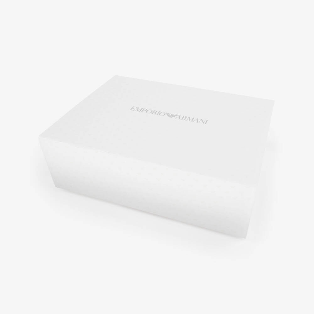 Emporio Armani-Girls' Pink & White Cotton Comforter | Childrensalon Outlet