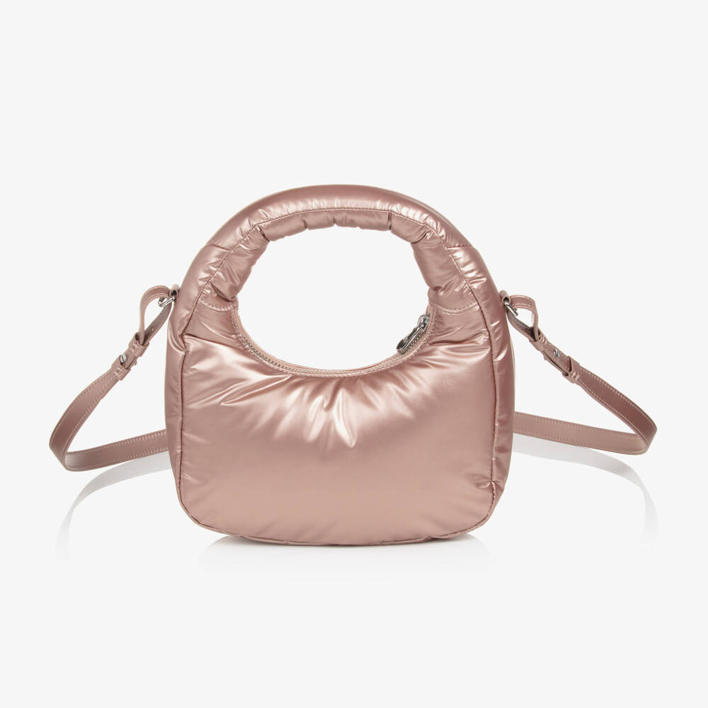 إمبوريو أرماني-حقيبة يد مبطنة لون زهري (22 سم) | Childrensalon Outlet